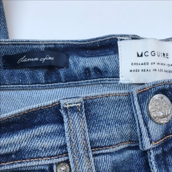 Mcguire Ibiza High Rise Crop Camo Jeans Size 27 - Picture 6 of 8